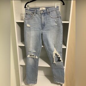 Abercrombie & Fitch Women's the Skinny High Rise Jeans Blue Size 4R/27
